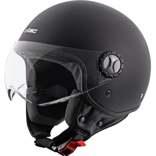 Шлем для скутера W-TEC FS-701MB матовый чёрный - Чёрный