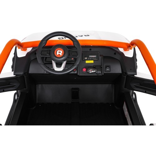 Elektromobilis RACING Road 2000, balts