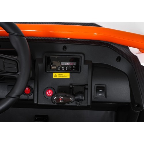 Elektromobilis RACING Road 2000, balts