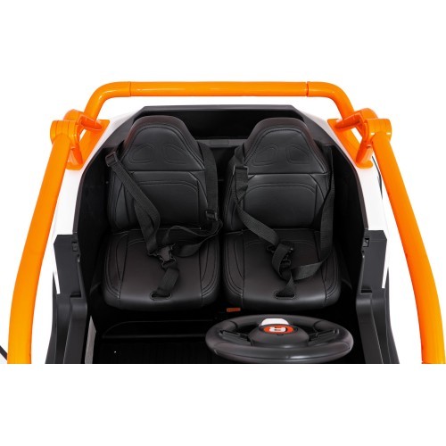 Elektromobilis RACING Road 2000, balts