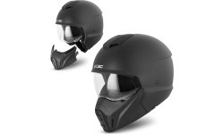 Modulārā motociklista ķivere W-TEC Satalone - Melna matēta