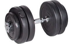 Cementa hanteļu komplekts ar pievilkšanās staciju inSPORTline CEM 180 + 40 cm/30 mm, 80 kg