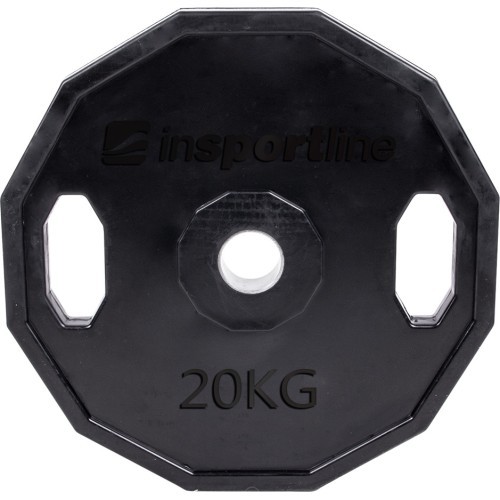 Ar gumiju pārklāts olimpiskais svaru disks inSPORTline Ruberton 20 kg