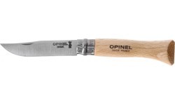 Knife Opinel Nr.6, Beech Handle, Stainless Steel Blade