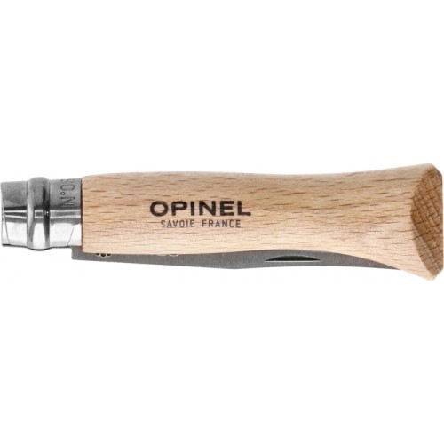 Knife Opinel Nr.6, Beech Handle, Stainless Steel Blade