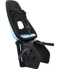 Aizmugurējais velosipēda bērnu sēdeklītis Thule Yepp Nexxt Maxi Aquamarine, stiprināms uz bagāžnieka