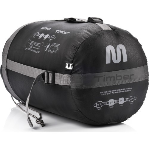 Спальный мешок хлопковый Meteor Timber - Чёрный