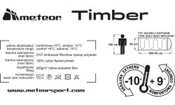 Спальный мешок хлопковый Meteor Timber - Синий