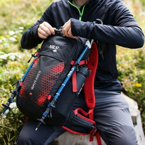 NC1925 PLECAK TURYSTYCZNY CZERWONY WAYFARER 35L NILS CAMP