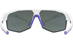 Brilles Uvex Axos Set, baltas matētas / spoguļpurpura