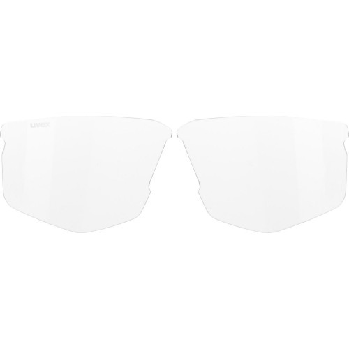 Uvex axos set white matt / mirror silver glasses