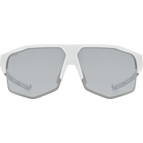 Uvex axos set white matt / mirror silver glasses