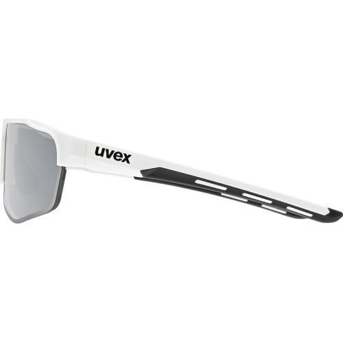 Uvex axos set white matt / mirror silver glasses