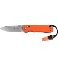 Ganzo G7452-OR-WS folding knife with whistle