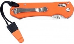 Ganzo G7452-OR-WS folding knife with whistle