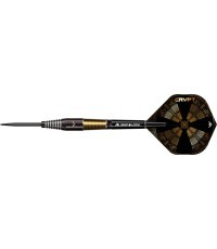 Darts Mission Crypt Black & Gold PVD M2 90% Steel – 3-Pack