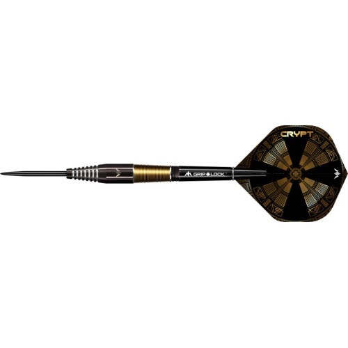 Šautriņas Mission Crypt Black & Gold PVD M2 90% volframa, 3 gab.