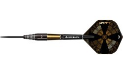 Darts Mission Crypt Black & Gold PVD M2 90% Steel – 3-Pack
