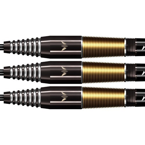Šautriņas Mission Crypt Black & Gold PVD M2 90% volframa, 3 gab.