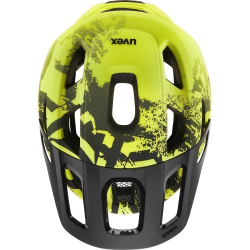 Uvex React Jr. MIPS helmet, lime-black