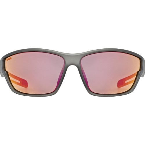Очки Uvex Sportstyle 806 smoke матовые / mirror red