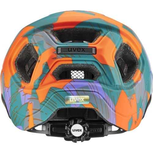 Uvex react jr. helmet papaya camo matt