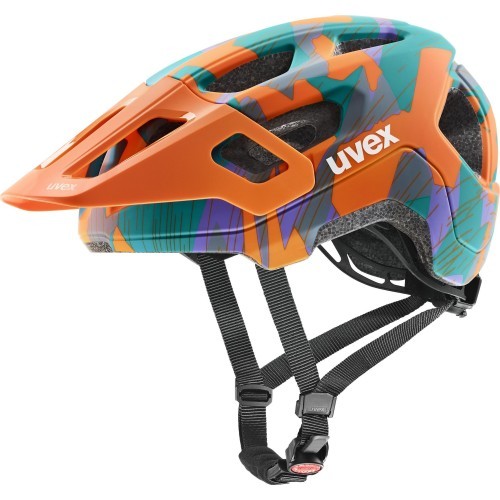 Uvex react jr. helmet papaya camo matt