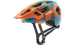 Uvex react jr. helmet papaya camo matt