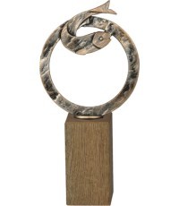 Statuete BEH433 Zivs - 28cm - Sudrabs/Bronza