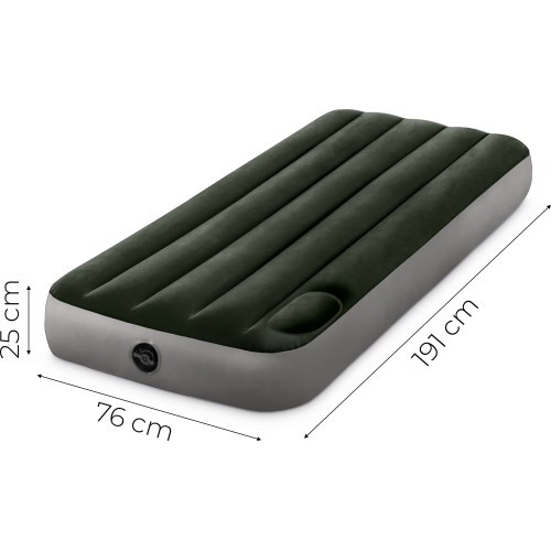 Piepūšams matracis 191x76x25 cm vienvietīgs ar iebūvētu kāju sūkni INTEX 64760