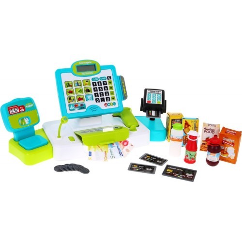 Cash with touch panel weight card reader