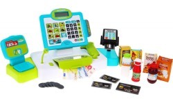 Cash with touch panel weight card reader