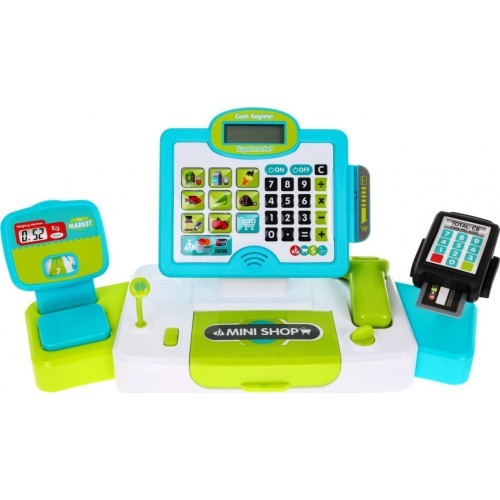 Cash with touch panel weight card reader