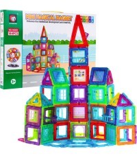 Magnetic Blocks MEGA Set of 184 elements