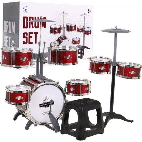 Mega Drums bērnu bungu komplekts ar krēsliņu, 6 bungas