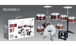 Mega Drums bērnu bungu komplekts ar krēsliņu, 6 bungas