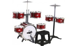 Mega Drums bērnu bungu komplekts ar krēsliņu, 6 bungas