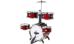 Mega Drums детская барабанная установка со стульчиком, 6 барабанов