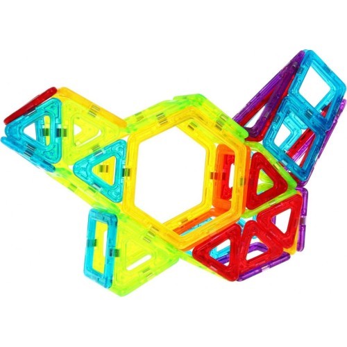 Большой набор магнитных блоков, 128 шт.