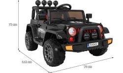 Full Time off-road vehicle 4WD Black