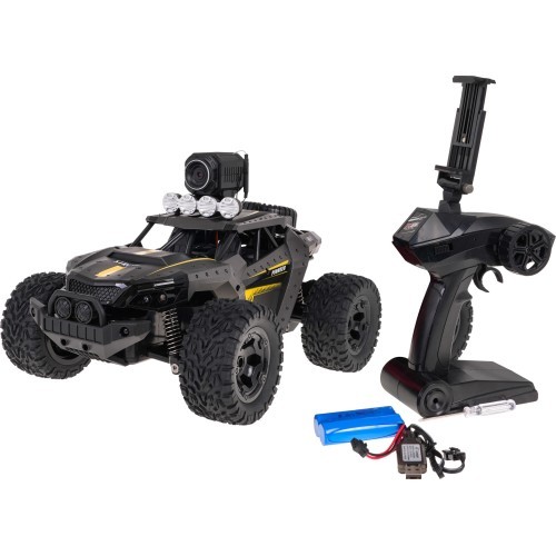 MEGA Crawler PIONEER rotaļu automašīna ar kameru, pelēka