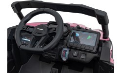 Elektromobilis kvadricikls Can-Am Maverick, rozā