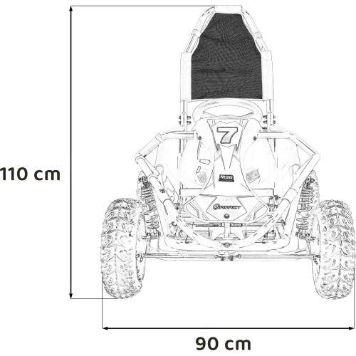 MUD MONSTER Gas Powered Vehicles Black