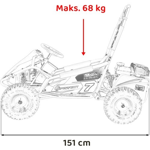 MUD MONSTER Gas Powered Vehicles Black