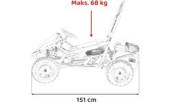 RamiGO MUD MONSTER benzīna kartings melns