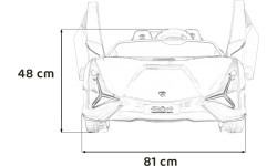 Электромобиль Lamborghini SIAN, красный
