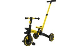 Trīsritenis Happy Bike 3in1 Sportrike, dzeltens