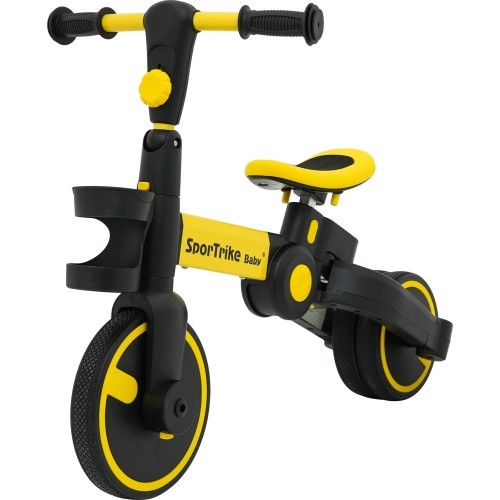 Трёхколёсный велосипед Happy Bike 3in1 Sportrike, жёлтый