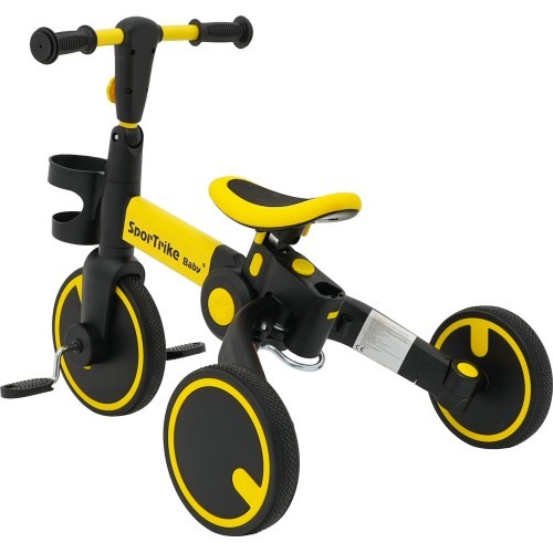 Трёхколёсный велосипед Happy Bike 3in1 Sportrike, жёлтый
