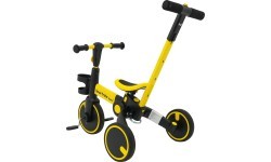 Trīsritenis Happy Bike 3in1 Sportrike, dzeltens